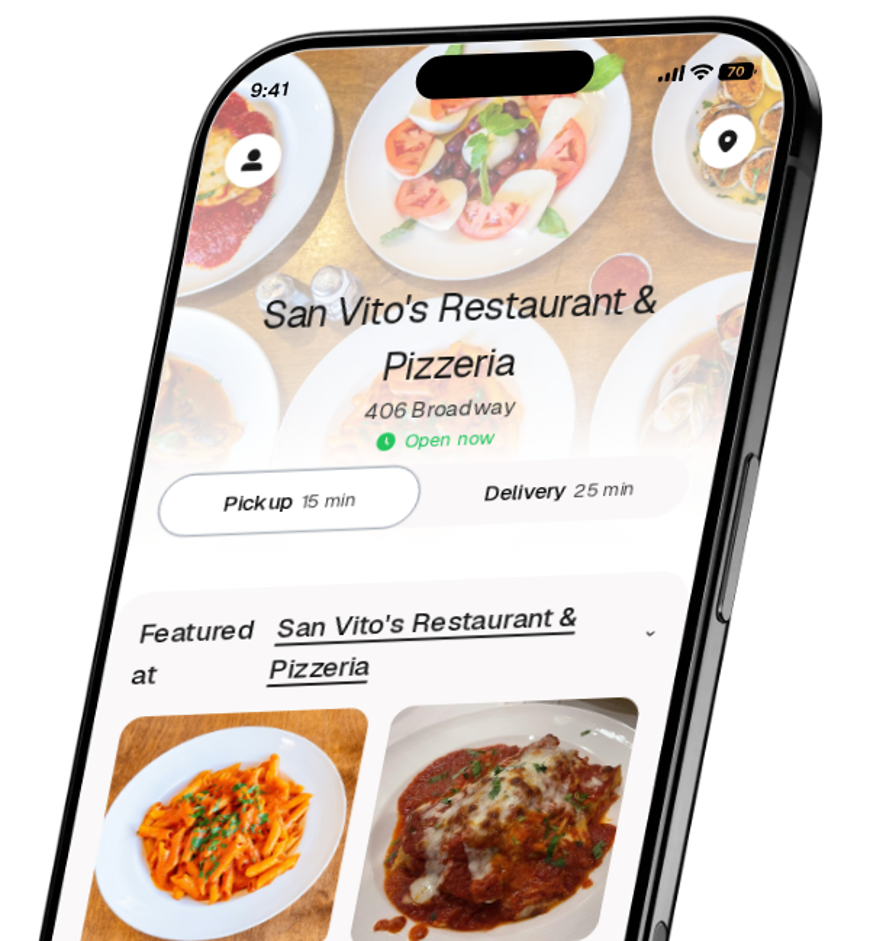 San Vito's Restaurant & Pizzeria app preview