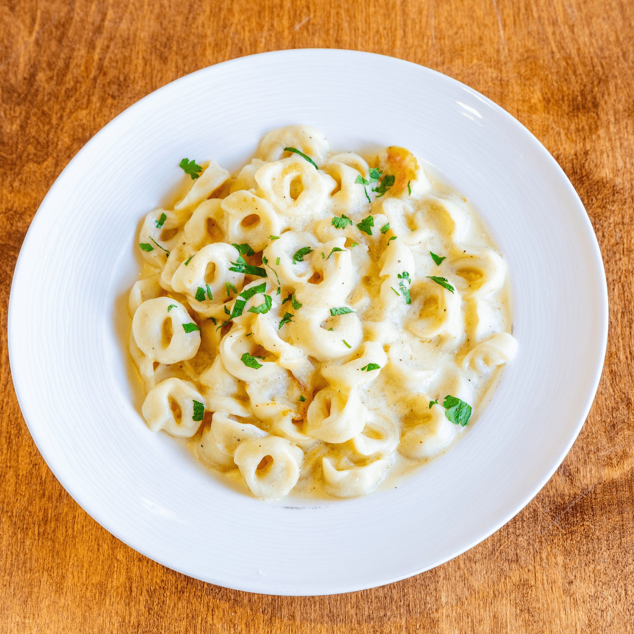 Tortellini Alfredo.
