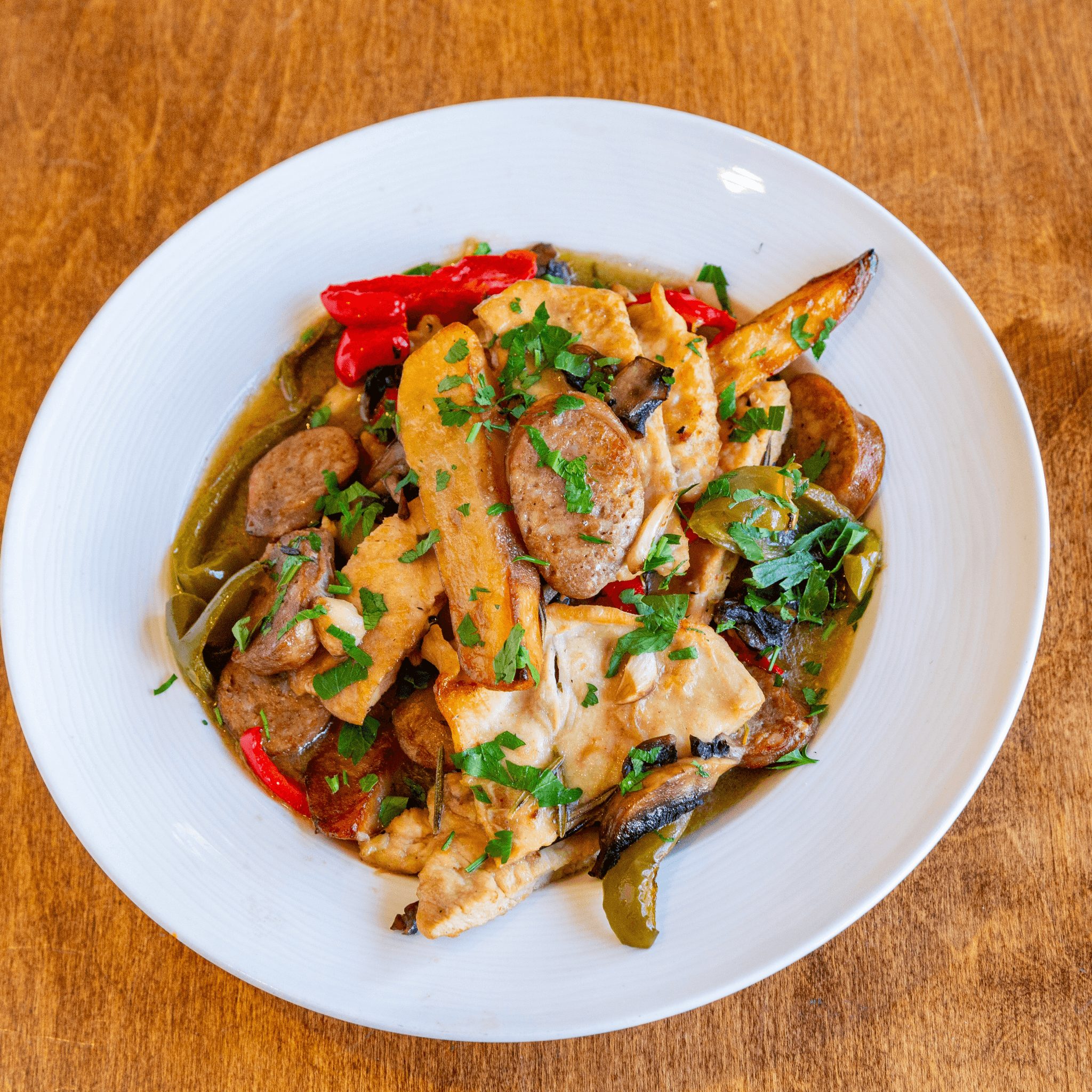 Chicken Scarpariello.