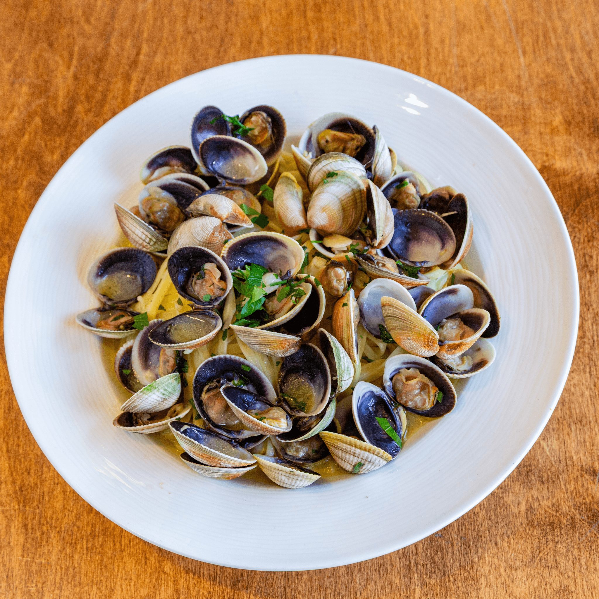 Linguini with Fresh Clams.