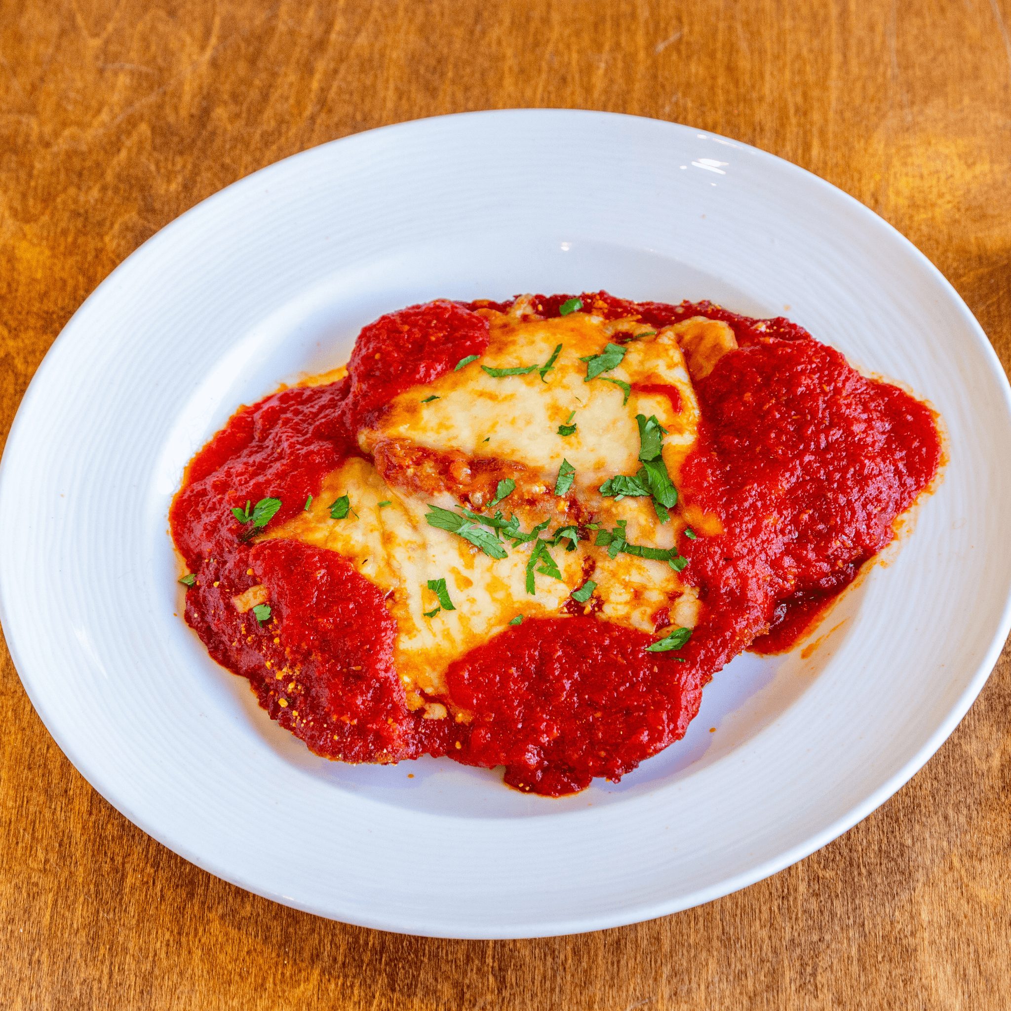 Chicken Parmigiana.