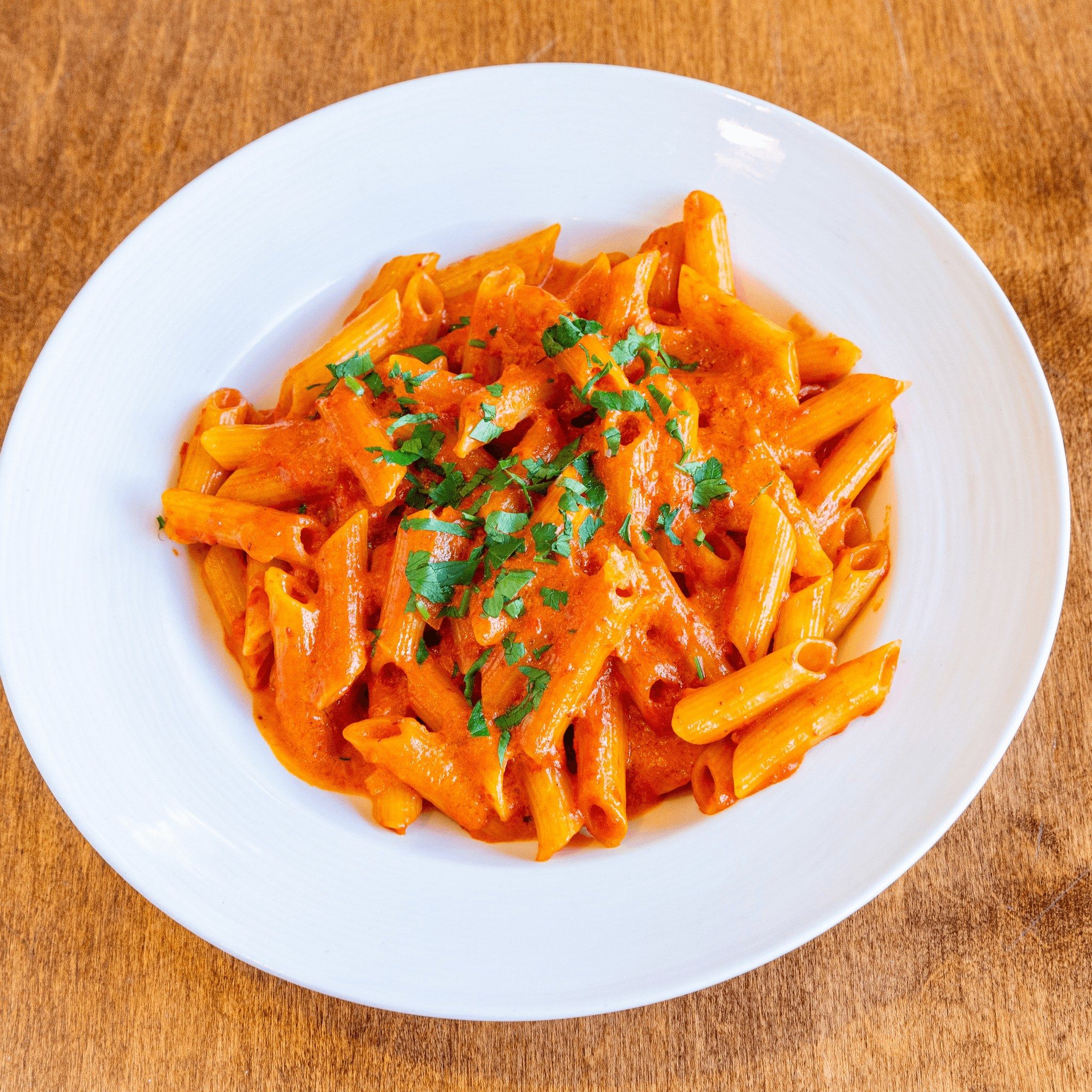 Pasta with Vodka Sauce.