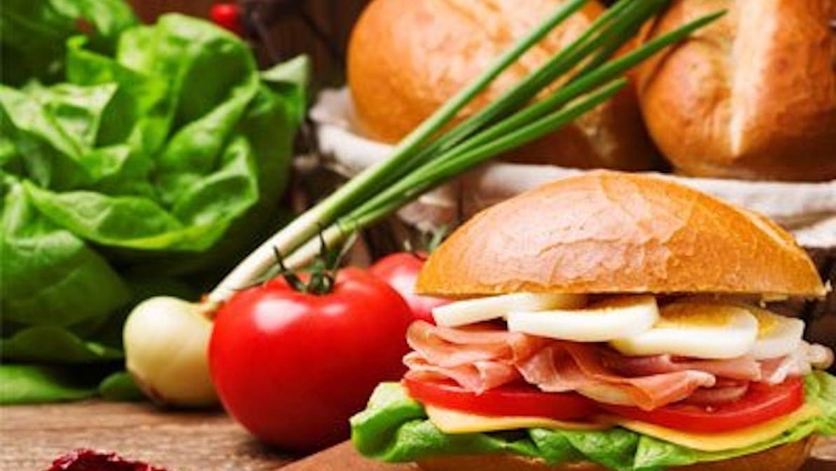 Ham and Eggs Hot Sandwich.