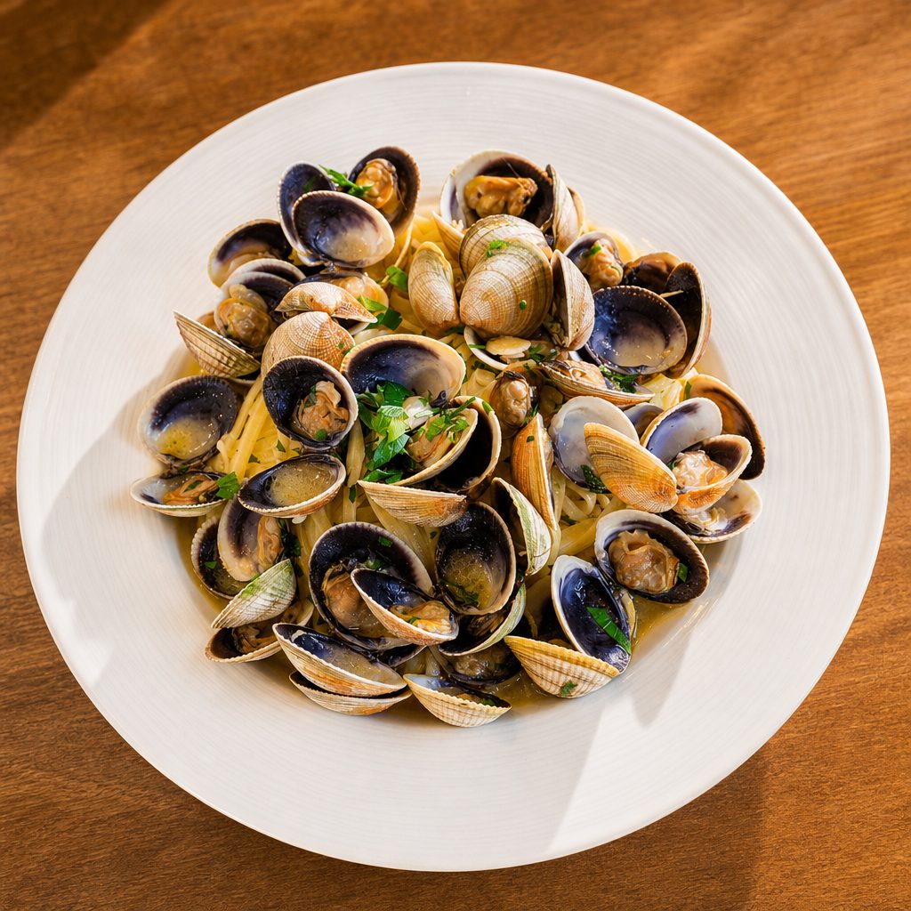 Linguini with Fresh Clams.