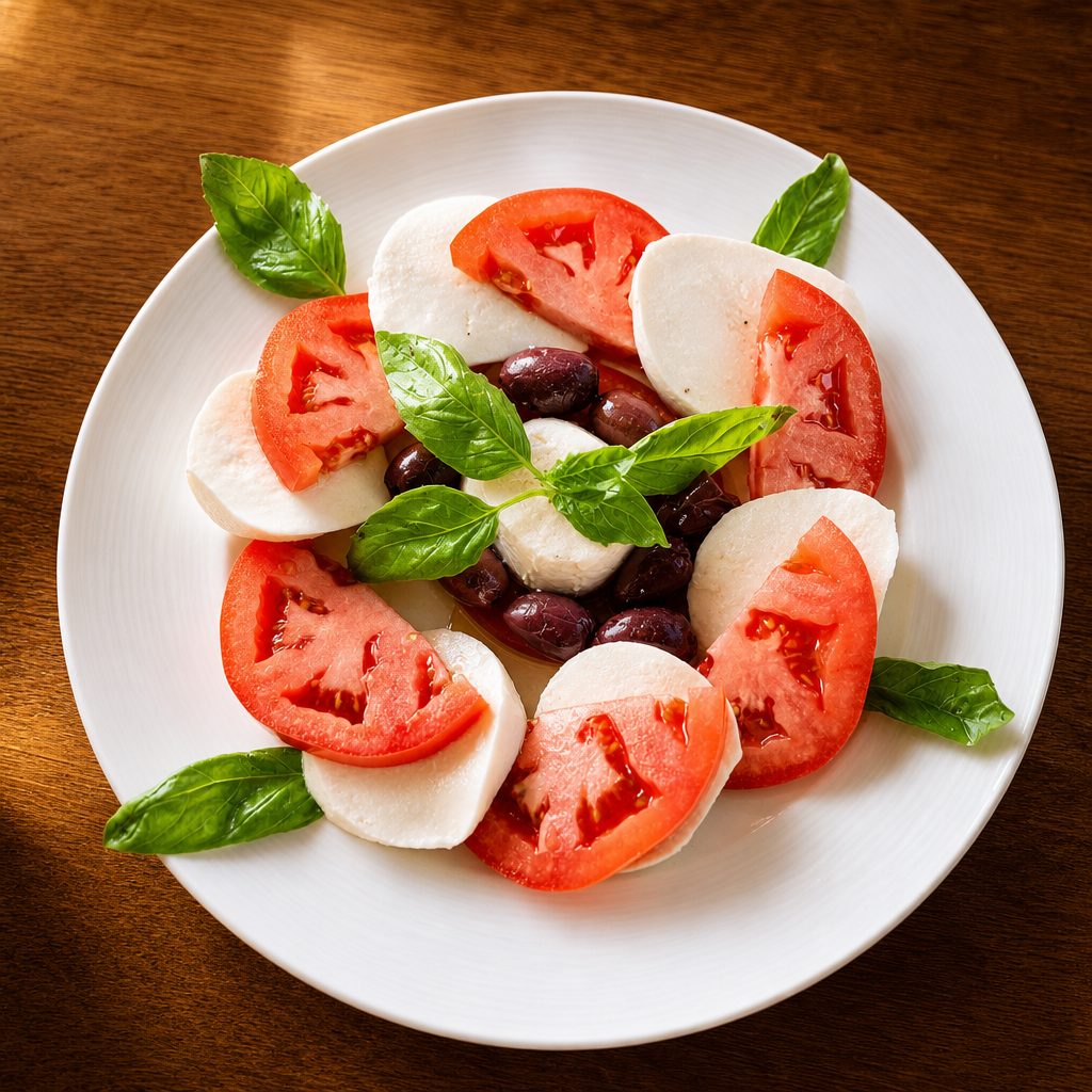 Mozzarella Caprese.