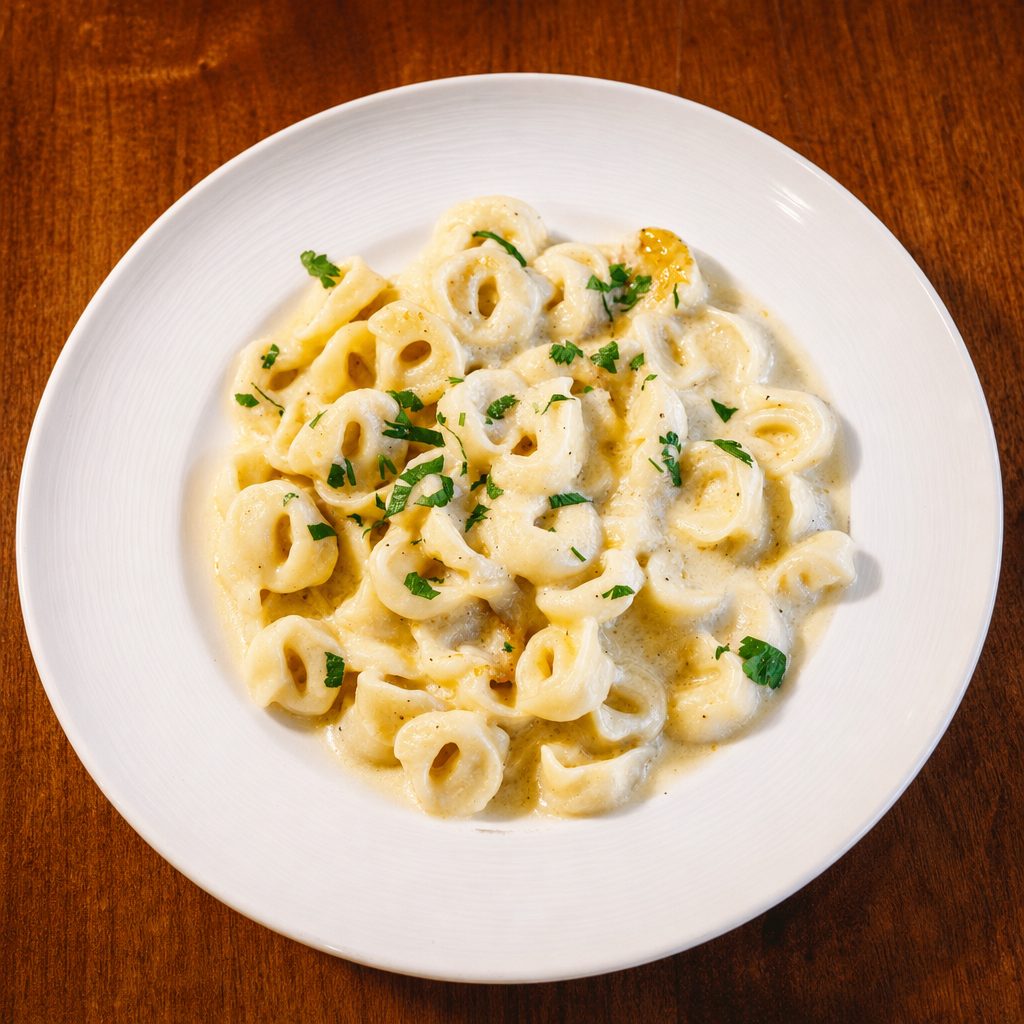 Tortellini Alfredo.