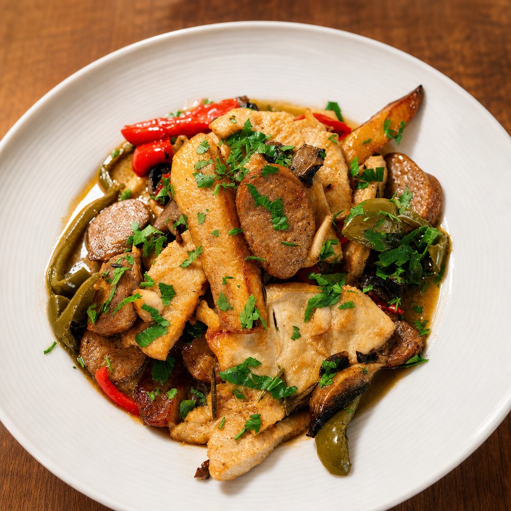 Chicken Scarpariello.